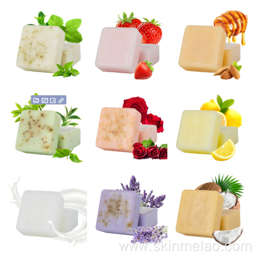 Dried Flower Scrub Soap Gift Box Whitening Organic